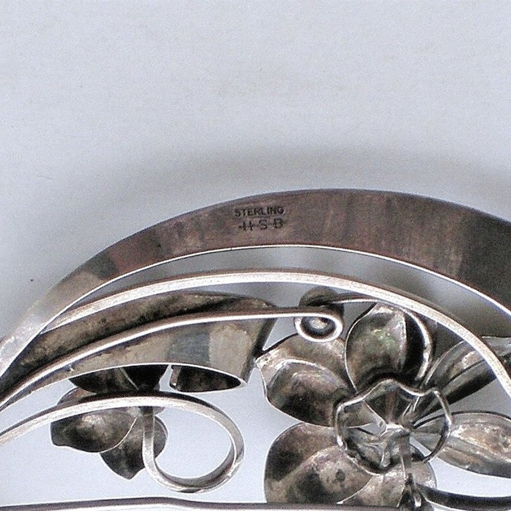 Modernist Designer Signed Solid Sterling Silver 9… - image 3